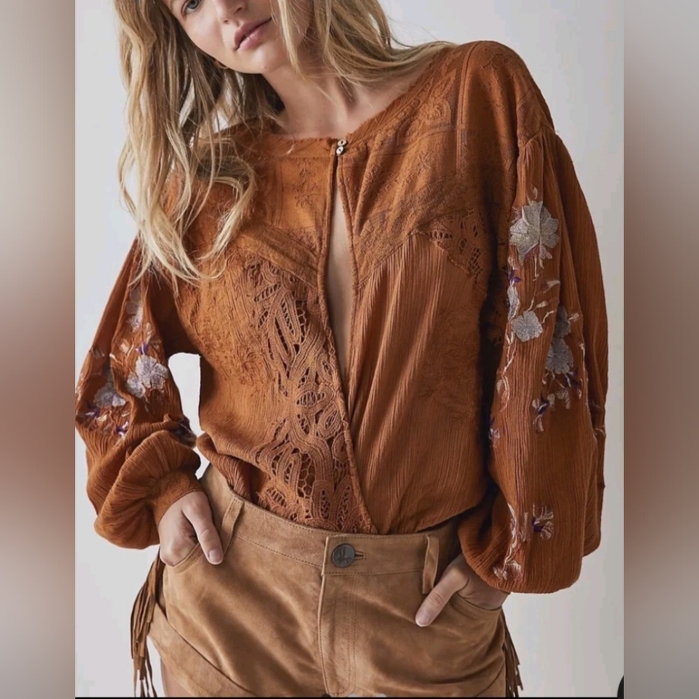NWOT Free People Making Harmony bodysuit Xsmall